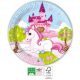 Einhorn Castle Papierteller 8er Pack 23 cm FSC