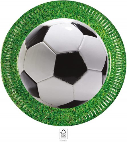 Fußball Soccer Field Pappteller 8 Stk 23 cm FSC