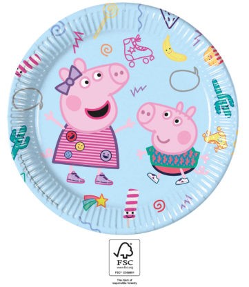 Peppa Wutz Messy Play Pappteller 8 Stk 23 cm FSC