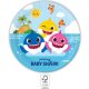 Baby Shark Fun in the Sun Pappteller 23 cm FSC, 8 Stk