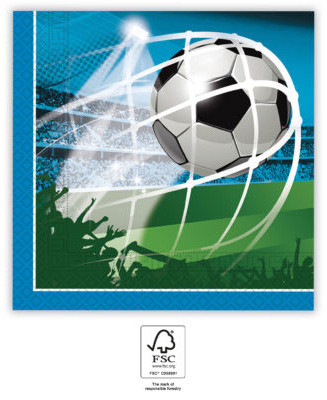 Fußball Soccer Fans Serviette 20 Stück 33x33 cm FSC