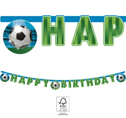 Fußball Soccer Fans Happy Birthday Schriftzug FSC 2 m