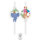 Urwald Balloons Papierstrohhalme, 4-teiliges Set FSC