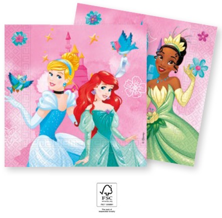 Disney Prinzessin Live Your Story Serviette 20 Stk 33x33 cm FSC