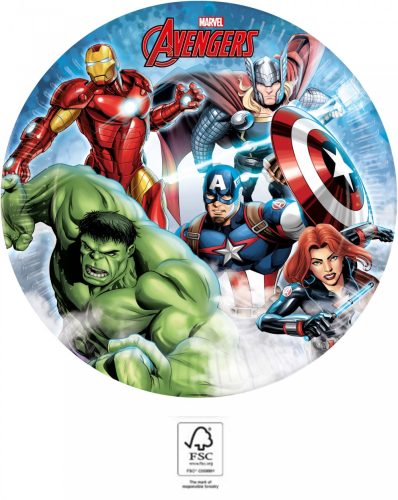 Avengers Infinity Stones 8 Stück Papierteller 23 cm FSC