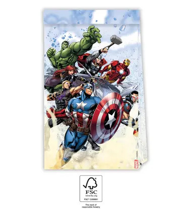 Avengers Infinity Stones 4 Stk Papiertüte FSC