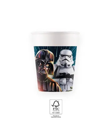 Star Wars Galaxy Papierbecher 8 Stk. 200 ml FSC