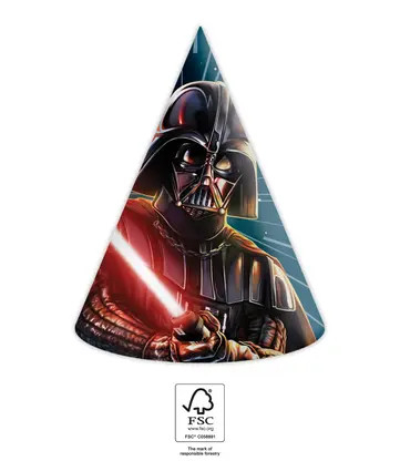 Star Wars Galaxy Partyhut, Kegel 6 Stk FSC