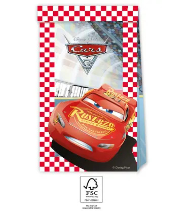 Disney Cars Arena Race Papiertüte 4 Stk FSC