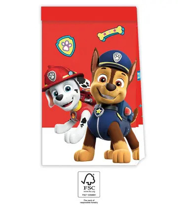 Paw Patrol Ready For Action Papiertüte 4 Stk FSC