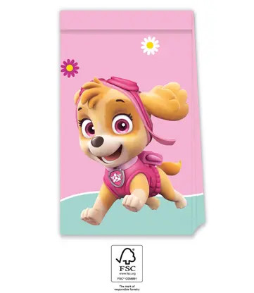 Paw Patrol Skye and Everest Papiertüte 4er-Set FSC