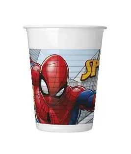 Spiderman Crime Fighter Plastikbecher 8 Stück 200 ml