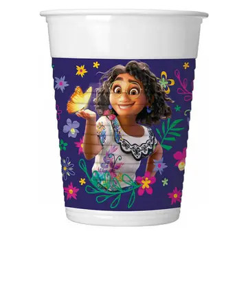 Disney Encanto Flower Plastikbecher 8 Stk 200 ml