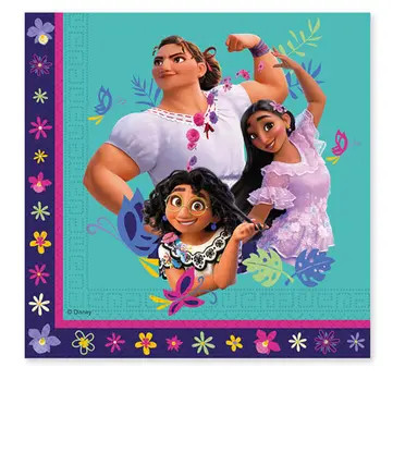 Disney Encanto Flower Serviette 20 Stk 33x33 cm FSC