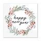 Neujahr Wreath Happy New Year Serviette 20 Stk. 33x33 cm FSC