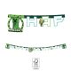 Minecraft Green Happy Birthday Schild FSC 2 m