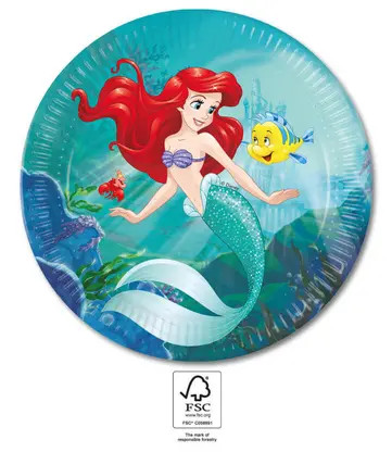 Disney Prinzessin Ariel Curious Pappteller 8 Stk 23 cm FSC