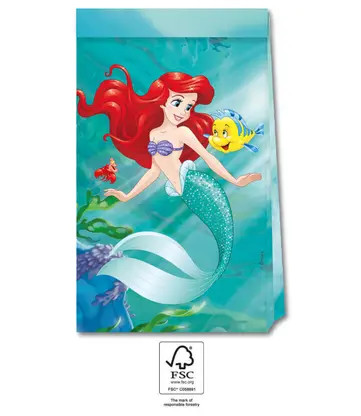 Disney Prinzessin Ariel Curious Papiertüte 4 Stk FSC