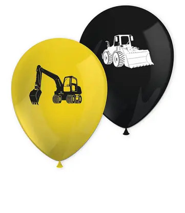 Baustelle Grabber Ballon, 8 Stk