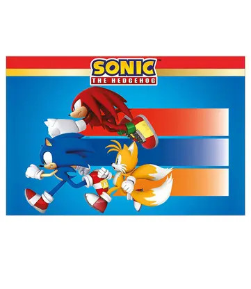 Sonic the Hedgehog Sega Sonic der Igel Plastik-Tischdecke 120x180 cm