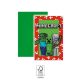 Minecraft Green Party-Einladung 6 Stk FSC