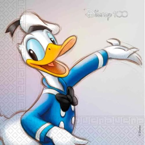 Disney Donald Disney 100 100 Servietten 20er Pack 33x33 cm FSC