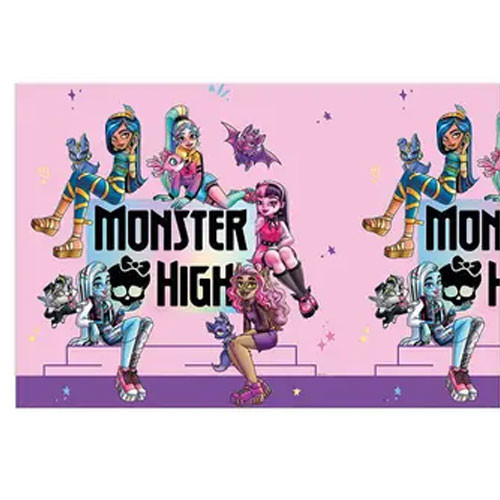 Monster High Friends Plastiktischdecke 120x180 cm