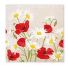 Flowers Daisies Poppies Serviette (20 Stücke) 33x33 cm