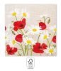 Flowers Daisies Poppies Serviette (20 Stücke) 33x33 cm