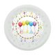 Geburtstag Little Princess Happy Birthday Streamers Mikro Premium Kunststoffteller 21 cm