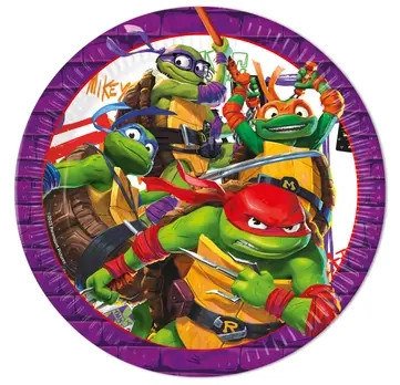 Teenage Mutant Ninja Turtles Purple Pappteller 8 Stk 23 cm FSC