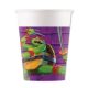 Teenage Mutant Ninja Turtles Purple Papierbecher 8 Stk 200 ml FSC