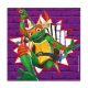 Teenage Mutant Ninja Turtles Purple Serviette 20 Stück 33x33 cm FSC