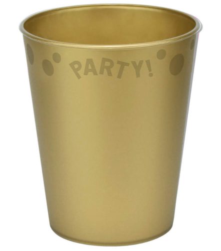 Party Gold Gold Micro Premium Kunststoffbecher 250 ml