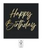 Geburtstag Elegant Happy Birthday Serviette 20 Stk 33x33 cm FSC