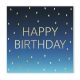 Geburtstag Golden Blue Happy Birthday Serviette 20 Stk 33x33 cm FSC