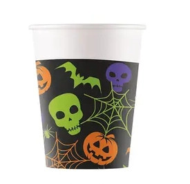 Halloween Happy Papierbecher 8 Stk. 200 ml FSC