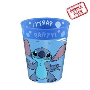 Disney Lilo und Stitch Angel Mikro-Premium-Kunststoffbecher-Set 4 Stk 250 ml