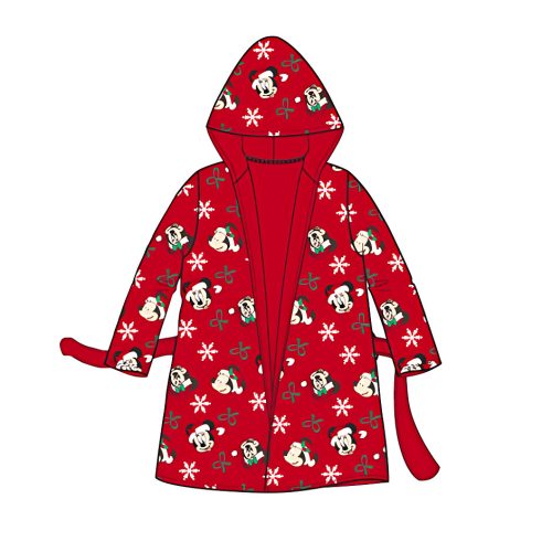 Disney Minnie  Red Snow Weihnachts Kinderbademantel 3-8 Jahre