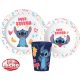 Disney Lilo und Stitch Disney Lilo & Stitch Palmen-Geschirrset, Mikro-Plastik-Set, mit 260 ml Becher