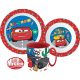 Disney Cars Geschirrset, Mikrokunststoff-Set mit Becher 350 ml