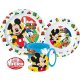 Disney Mickey  Geschirrset, Mikroplastikset mit 350 ml Becher