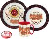 Stranger Things Geschirrset, Mikrokunststoff-Set mit Becher 350 ml