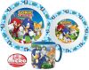 Sonic the Hedgehog Geschirrset, Mikro-Kunststoff-Set mit Becher 265 ml