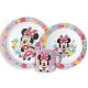 Disney Minnie  Spring Essgeschirr, Micro-Kunststoff-Set mit Tasse 265 ml