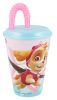 Paw Patrol Skye und Everest Strohhalmbecher, Kunststoff 430 ml