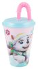 Paw Patrol Skye und Everest Strohhalmbecher, Kunststoff 430 ml